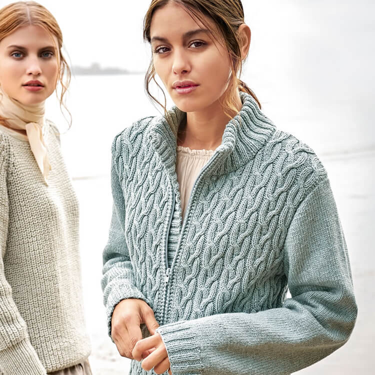 Пошив вязаных трикотажных кофт на заказ фото